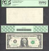 $1 1995 FRN Blank Back Error PCGS Choice About New 55PPQ