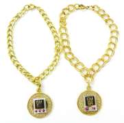 2 General Motors Ruby & Diamond Charm Bracelets