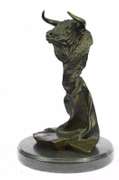 Bull Bronze Bust Sculpture