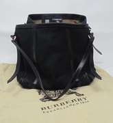 Burberry Canvas & Leather Canterbury Tote Bag