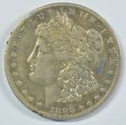 Key upper end circulated 1896-S Morgan Silver Dollar