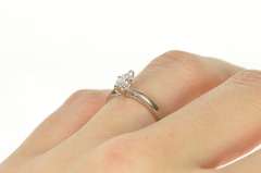 14K Yellow Gold 0.37 Ct Marquise Diamond Solitaire Engagement Ring