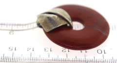 Sterling Silver Agate Pendant With Lomg Chain