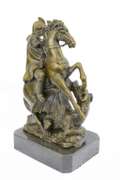 St. George Dragon Slayer Bronze Statue