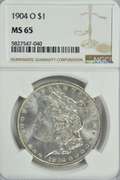 Impressive Gem BU 1904-O Morgan Silver Dollar. NGC MS65