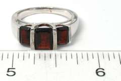 Sterling Silver Garnet Ring