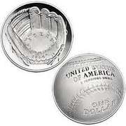 2014 Baseball Hall Of Fame Proof Silver Dollar in OGP