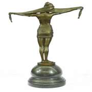 Classic Belly Dancer Bronze Sculpture