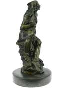 Native American Warrior Bronze Sculpture