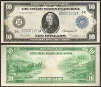 $10 1914 FRN Fr. 983a Very Attractive