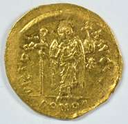 Mint Byzantine Gold Solidus of Justinian I, 527-565 AD