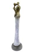 First Kiss Bronze Statue on Marble Base