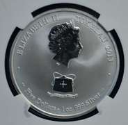 2013 Tokelau S$5 Year Of The Snake NGC MS 70 ER