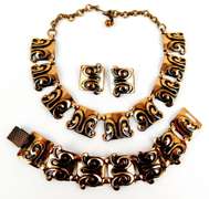 Vintage 3 Piece Copper Parure Jewelry Set