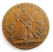 Rare 1790 Edinburgh 1/2 Penny Token