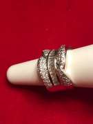 Ladies 14k white gold diamond band/ring