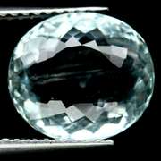 High fire 2.64ct platinum blue Aquamarine