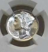 1940 Mercury Dime Unc  NGC MS-66-FB