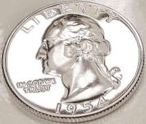Gem Proof 1954 Washington Quarter!