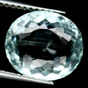 High fire 2.64ct platinum blue Aquamarine