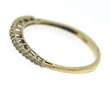 Simple Yellow Gold Diamond Band