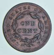 1839 Braided Hair Large Cent