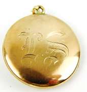 Antique Gold Filled Diamond Locket