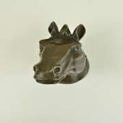 Horse Statue Bust Wall Mounted Bronze Sculpture