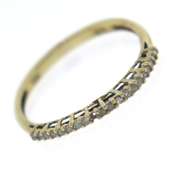 Simple Yellow Gold Diamond Band