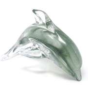 Art Glass Hand Blown Dolphin Statue