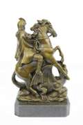 St. George Dragon Slayer Bronze Statue