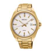 Seiko  White Dial Date Watch.