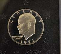 Lot Run Of Silver Proof Ike Dollars