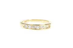 14K Yellow Gold 0.42 Ctw Classic Diamond Wedding Band Ring