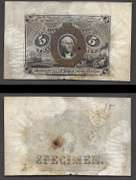 5 Cent Fractional 2nd Issue Wide Specimen