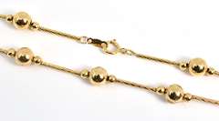 Bar & Bead 14k Necklace