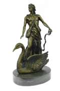 Greek Soldier Bronze Statue