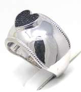 Sterling Silver Heart Shaped Ring