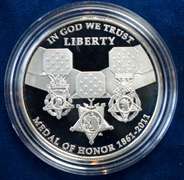 2011 Medal Of Honor Commemorative Coins Set BU & Proof