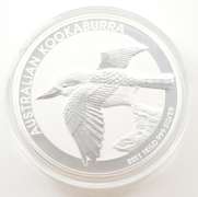 2011 Australia 30 Dollars - 1kg .999 Silver Kookaburra - Hockey Puck