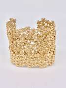 Gorgeous Sterling and Gold Plated Cuff Bracelet