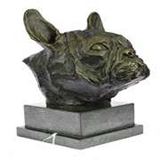 Man Best Friend French Bulldog Dog Bronze Sculpture