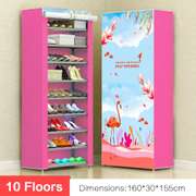 10 Floors Shoe Racks Wall Shelf Closet Box Stand