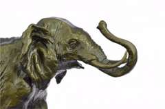 African Elephant Bronze Statue