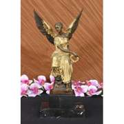 Angel Sits on Celestial Throne Bronze Sculpture