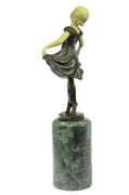 Young Baby Girl on Stage Bronze Sculpture