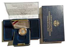 2000 Proof Bimetal Platinum &Gold LOC $10 Box & a Paper