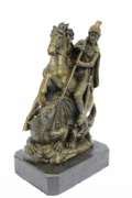 St. George Dragon Slayer Bronze Statue