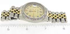 Rolex 2 Tone Datejust 36mm Diamond Dial Watch