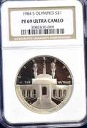 1984 S Olympics Commemorative Silver Dollar PF 69 Ultra Cameo NGC